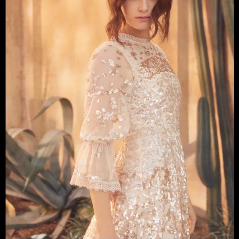 Needle and thread NWT sequin dress